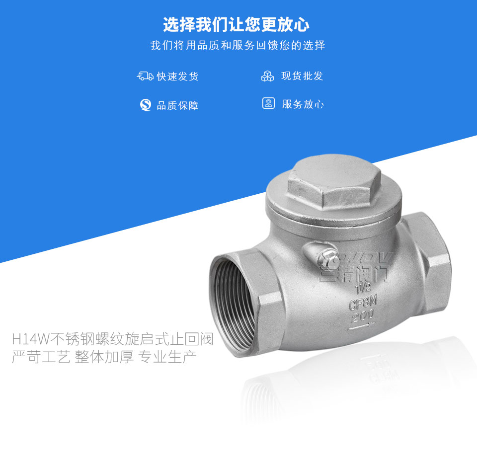 H14W不銹鋼內(nèi)螺紋旋啟止回閥 H14W不銹鋼內(nèi)螺紋旋啟止回閥